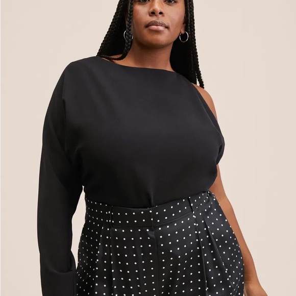 NWT Mango wide legged polka dot trousers size 18 - Picture 2 of 7